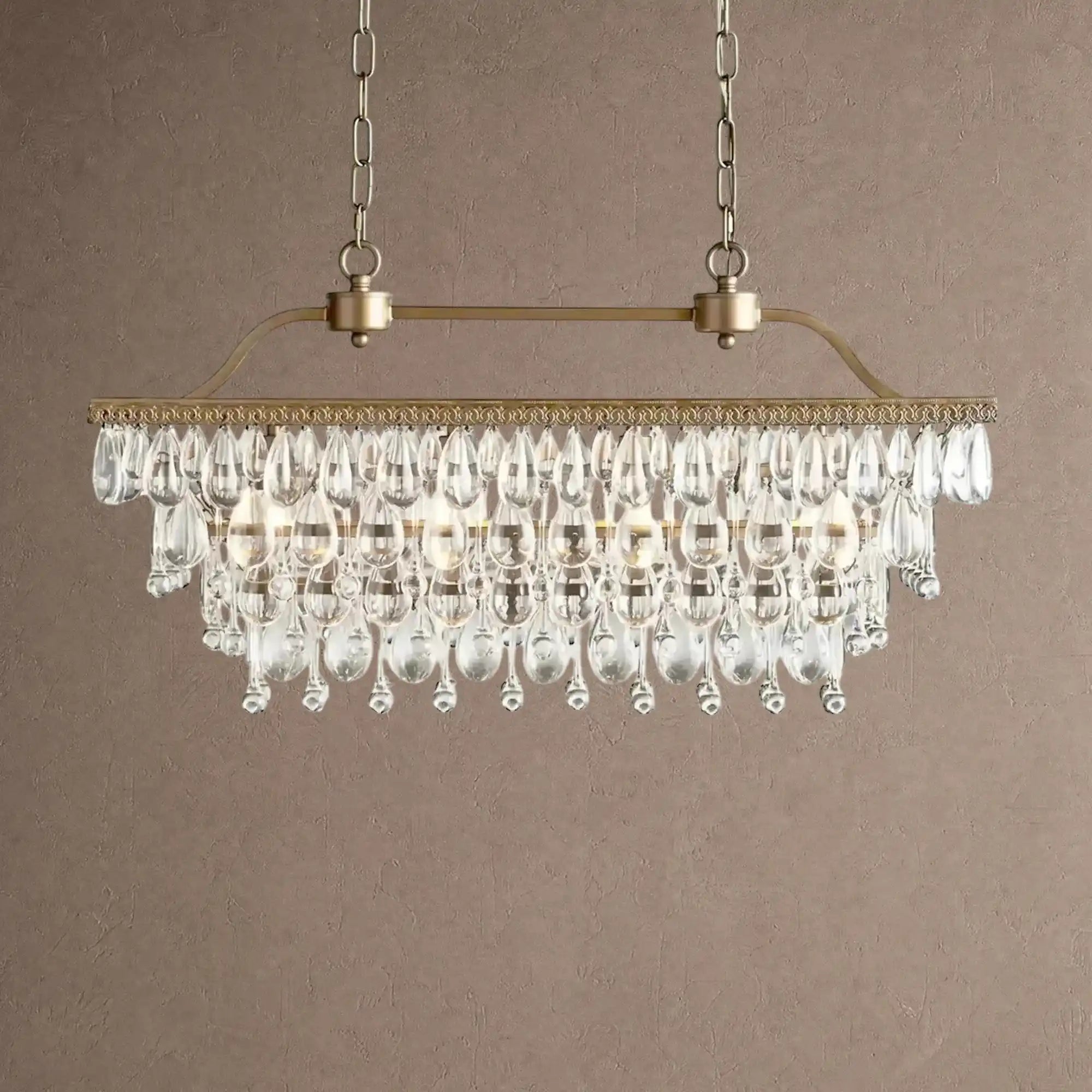 Anabelle Rectangular Chandelier - Blushlighting