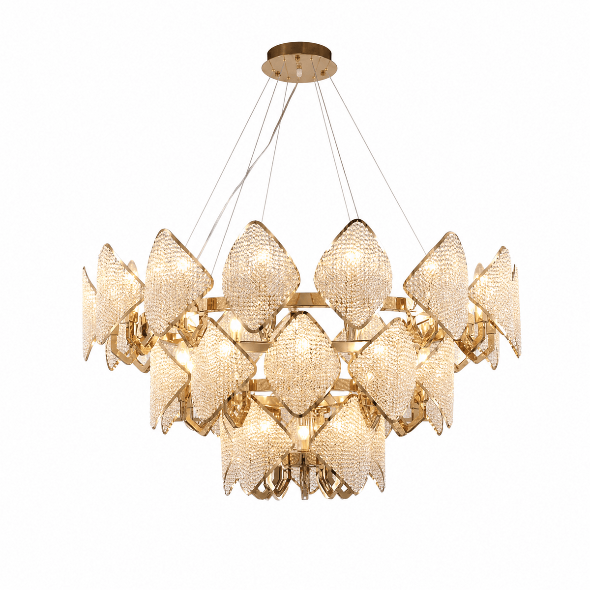 Ananas Pineapple Trio Chandelier - Φ1200*H560mm/E14-15+10+5LBlushlighting