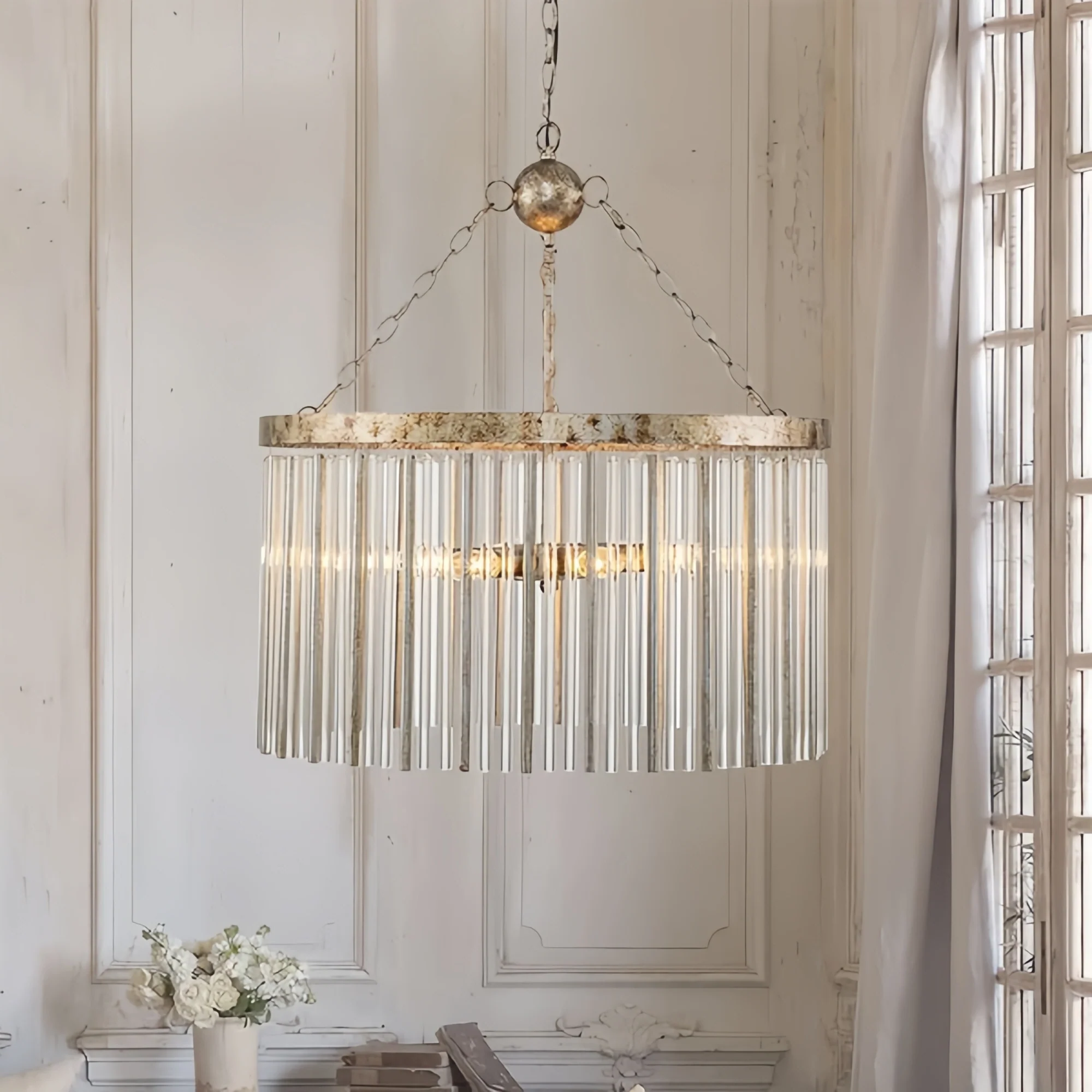 Andalucian Round Chandelier 24"35"-