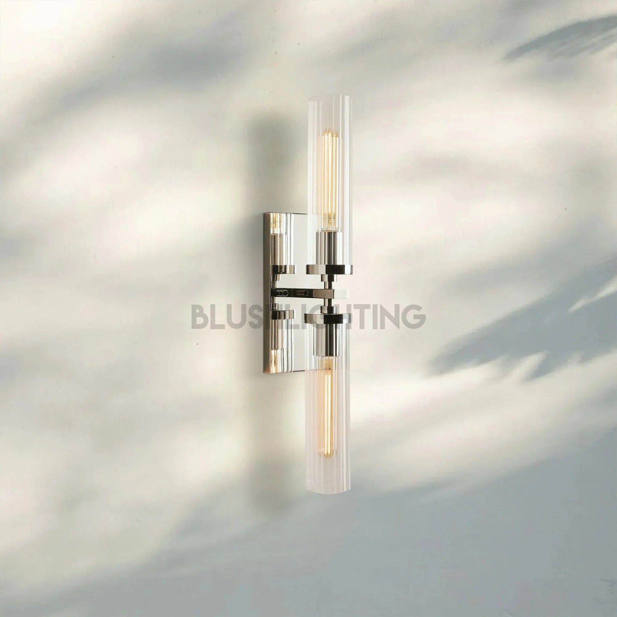 Andreas 2 - Light Wall Sconce - NickelBlushlighting