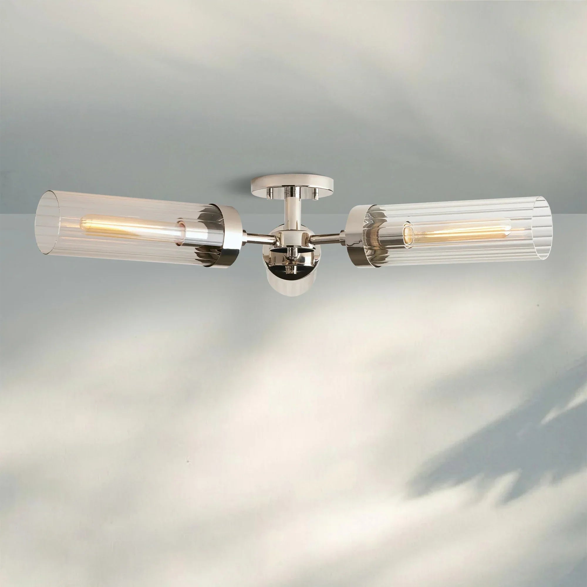 Andreas 3 - Light Flushmount - NickelBlushlighting