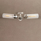 Andreas 3-Light Flushmount - NickelBlushlighting