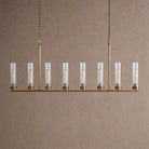 Andreas Linear Chandelier 5/7/8 Light - 8-LightNickelBlushlighting