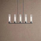 Andreas Linear Chandelier 5/7/8 Light - 5-LightBlackBlushlighting