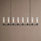 Andreas Linear Chandelier 5/7/8 Light - 8-LightBlackBlushlighting