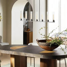 Andreas Linear Chandelier 5/7/8 Light - 8 - LightNickelBlushlighting