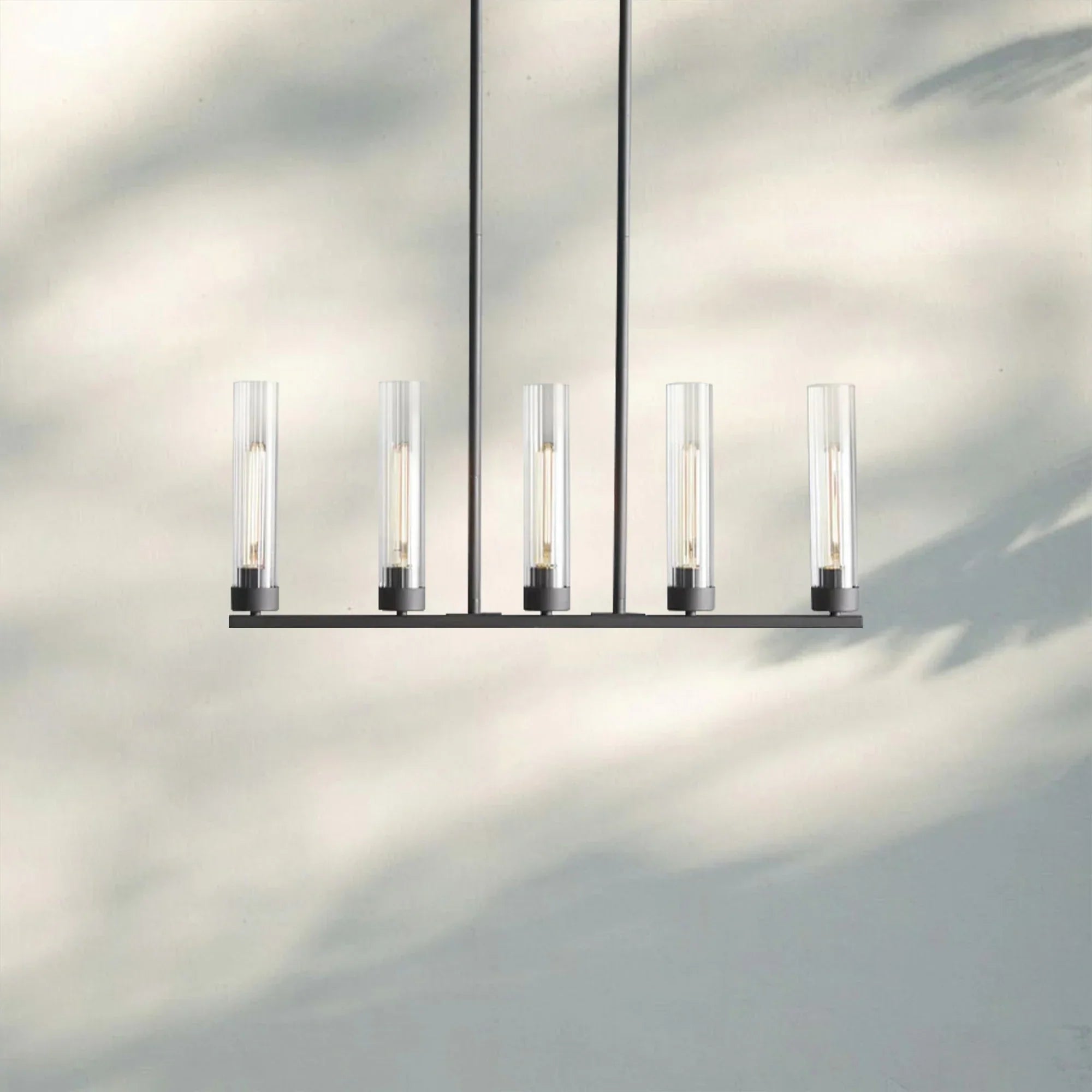 Andreas Linear Chandelier 5/7/8 Light - 5 - LightBronzeBlushlighting