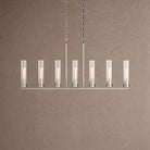 Andreas Linear Chandelier 5/7/8 Light - 7-LightNickelBlushlighting