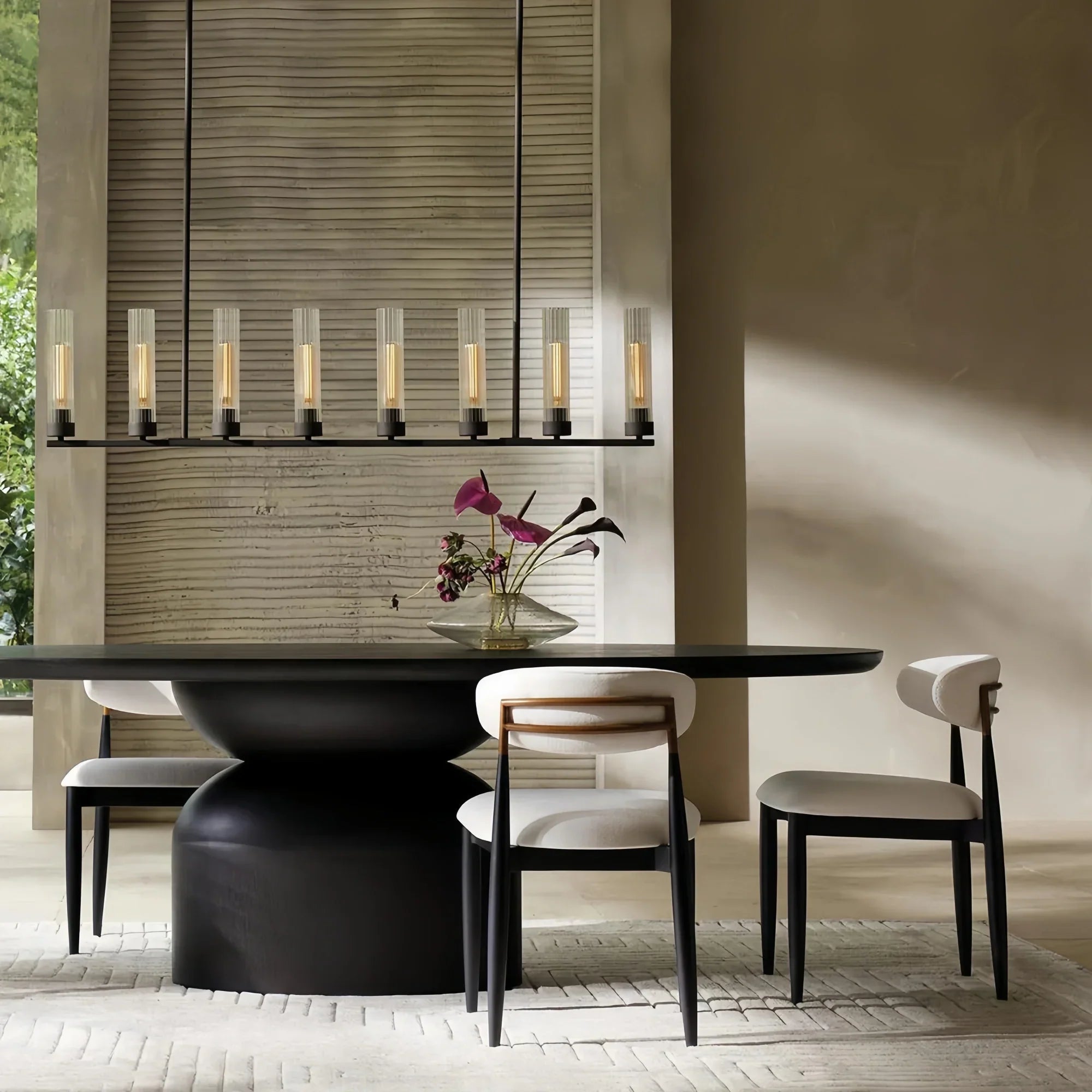 Andreas Linear Chandelier 5/7/8 Light - 5 - LightBrassBlushlighting