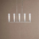 Andreas Linear Chandelier 5/7/8 Light - 5-LightNickelBlushlighting