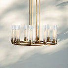 Andreass Round Chandelier 10/12 Light-10-Light-Brass-