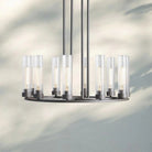 Andreas Round Chandelier 10/12 Light - 40" 12 - LightNickelBlushlighting