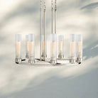 Andreas Round Chandelier 10/12 Light - 40" 12 - LightNickelBlushlighting