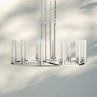 Andreas Round Chandelier 10/12 Light - 40" 12 - LightNickelBlushlighting