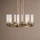 Andreas Round Chandelier 10/12 Light - 30" 10-LightBrassBlushlighting