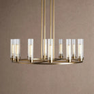 Andreas Round Chandelier 10/12 Light - 40" 12-LightBrassBlushlighting