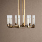 Andreas Round Chandelier 10/12 Light - 30" 10-LightBrassBlushlighting