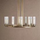 Andreas Round Chandelier 10/12 Light - 40" 12-LightBlackBlushlighting