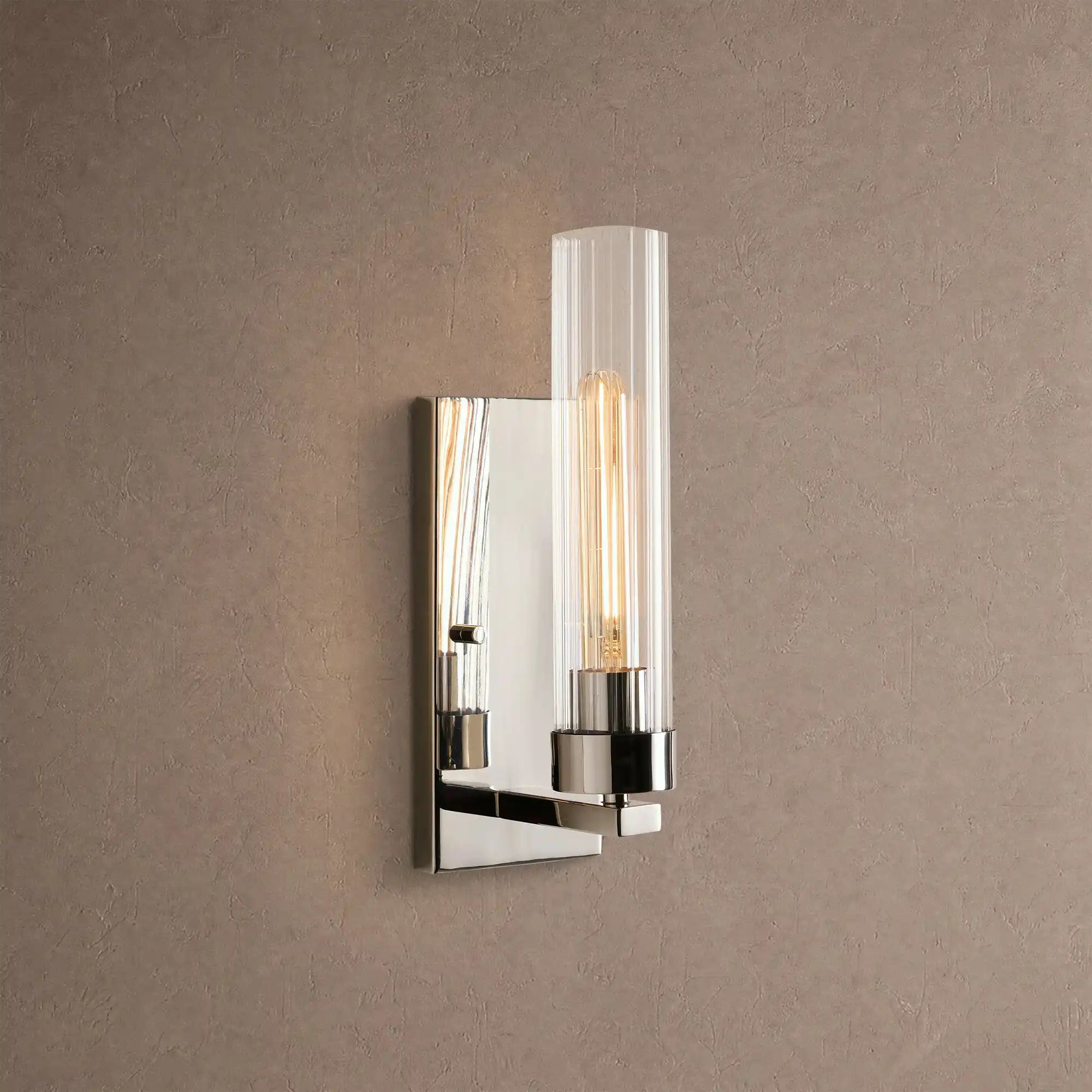 Andreas Wall Sconce - NickelBlushlighting