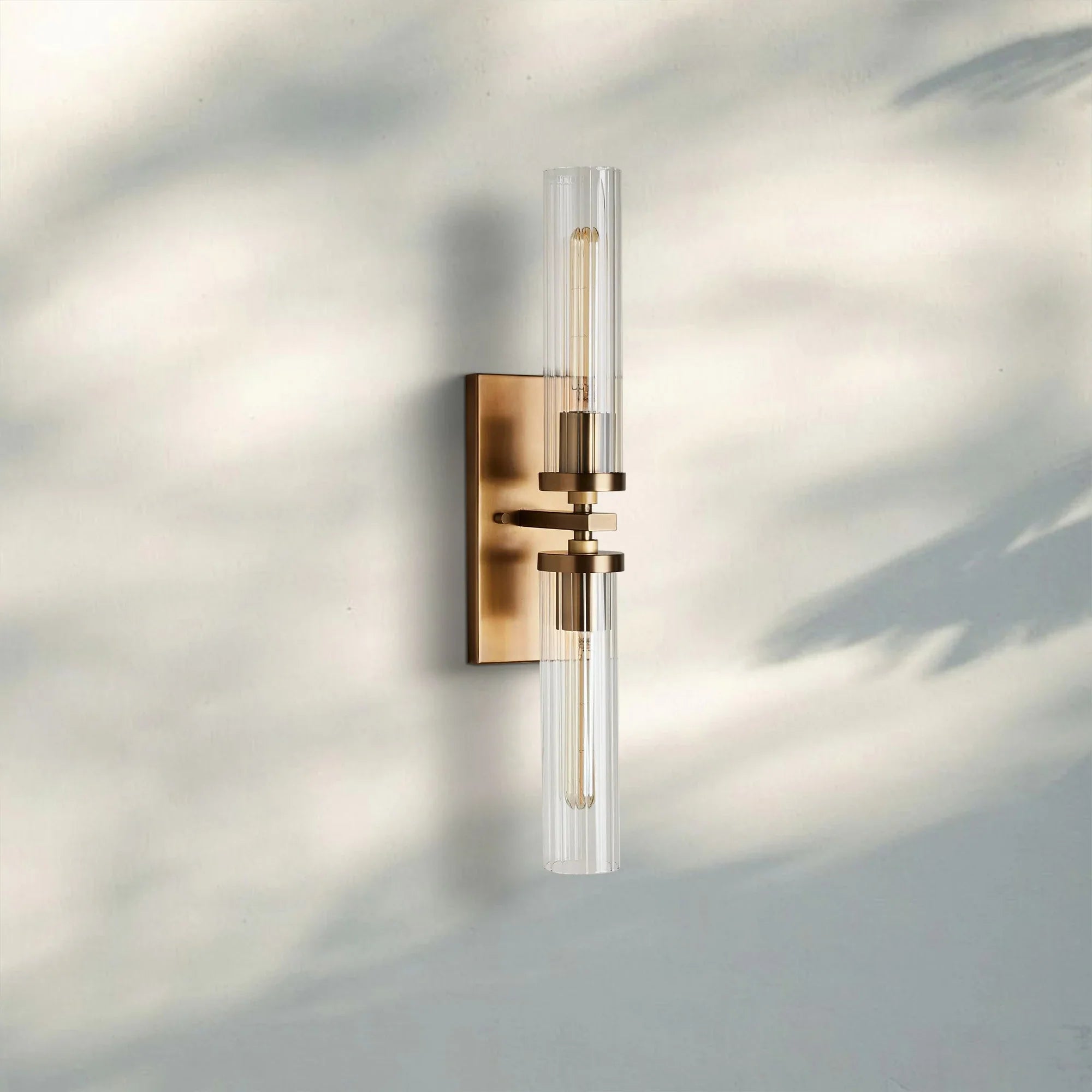 Andreass 2-Light Wall Sconce-Brass-