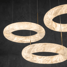 Anello Modern Alabaster Round Ring Chandelier - 3Pendants:L1150×W340Blushlighting