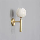 Antonia Modern Alabaster Globe Wall Sconce For Bedroom - Blushlighting