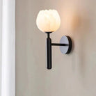 Antonia Modern Alabaster Globe Wall Sconce For Bedroom - Blushlighting