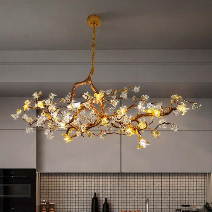 Aosta Branch Chandelier-chandeliers for dining room,chandeliers for stairways,chandeliers for foyer,chandeliers for bedrooms,chandeliers for kitchen,chandeliers for living room-Blushlighting