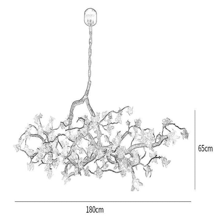 Aosta Branch Chandelier - L 39.4″(100cm) x W 17.7″(45cm) x H 19.7″(50cm)Blushlighting