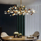 Aosta Brass Branch Chandelier - Dia 23.6″(60cm) x H 16.5″(42cm)Blushlighting