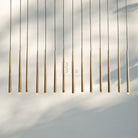 Aquitain Modern Linear Chandelier 60", 72"-60"-Lacquered Burnished Brass-