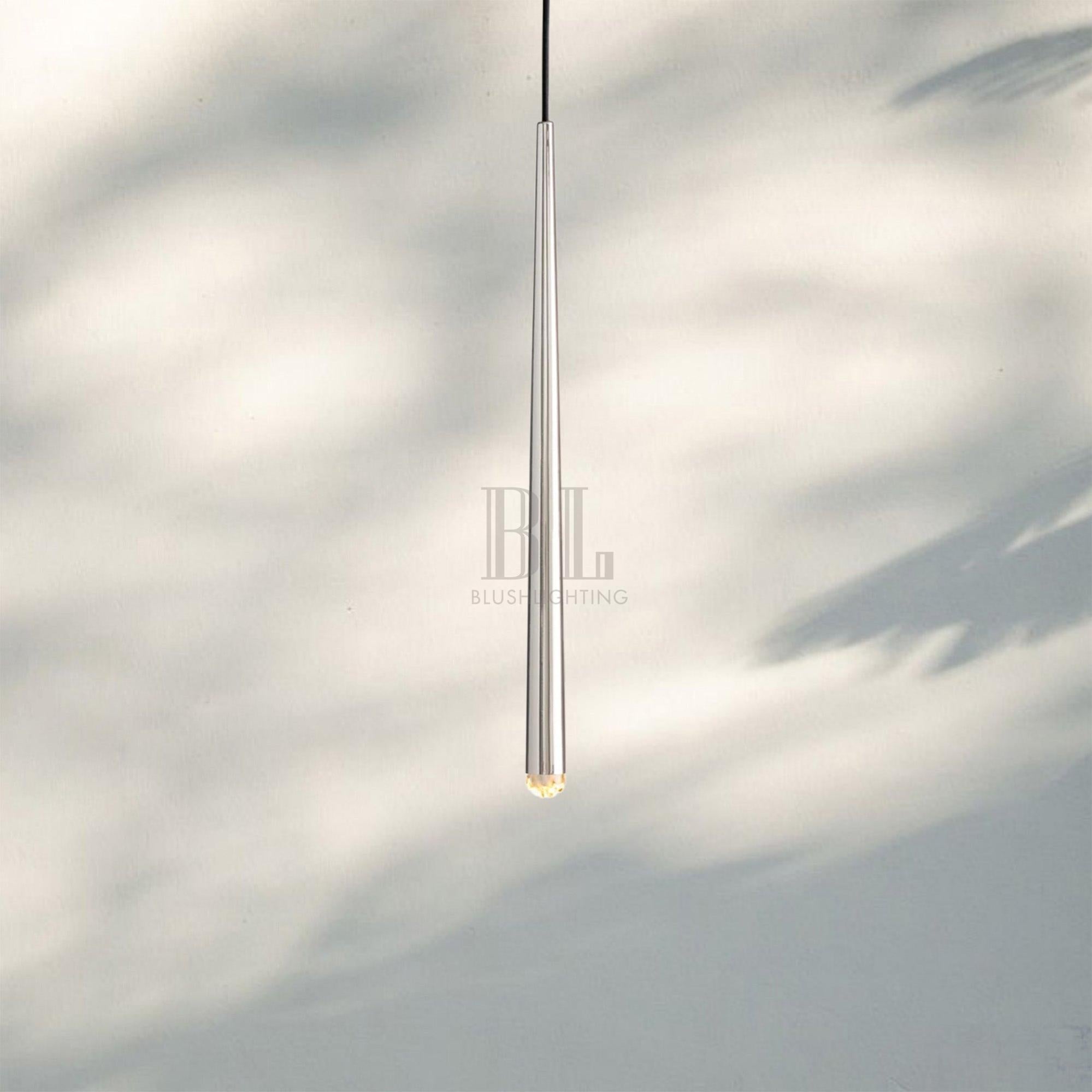 Aquitain Modern Pendant Light-Nickel-