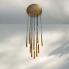 Aquitain Modern Round Chandelier-Round: 18'' 12-Light-Brass-