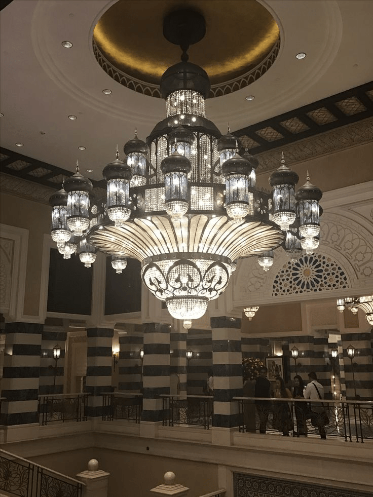 Arabian Nights Ornate Elegance Chandelier for High-ceiling - Custom/D80cm*H100cmWarm LightBlushlighting