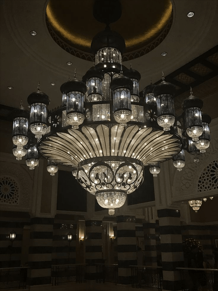 Arabian Nights Ornate Elegance Chandelier for High-ceiling - Custom/D80cm*H100cmWarm LightBlushlighting