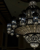 Arabian Nights Ornate Elegance Chandelier for High-ceiling - Custom/D80cm*H100cmWarm LightBlushlighting