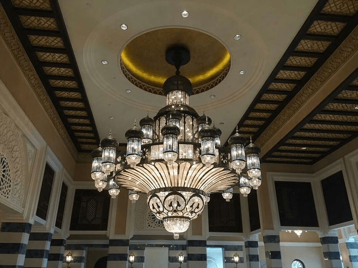 Arabian Nights Ornate Elegance Chandelier for High-ceiling - Custom/D80cm*H100cmWarm LightBlushlighting