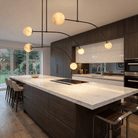 Arc Orb Alabaster Pendant Light - Blushlighting