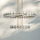 Arcachan Crystal 2-Tier Round Chandelier 60"-