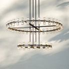 Arcachan Crystal 2-Tier Round Chandelier 60"-