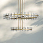 Arcachan Crystal 2-Tier Round Chandelier 60"-