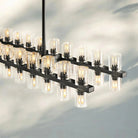 Arcachan Crystal Rectangular Chandelier 54'' 72"-