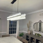 Arcachan Crystal Rectangular Chandelier 54'' 72"-