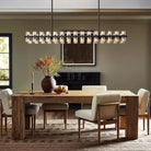 Arcachan Crystal Rectangular Chandelier 54'' 72"-