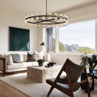 Arcachan Round Chandelier 36" 48" 60"-48''-Bronze-Blushlighting