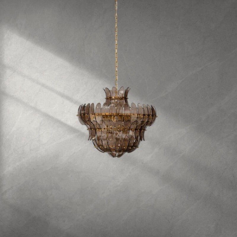 Arcade 10 - Light Blown Glass Chandelier - BlueBlushlighting