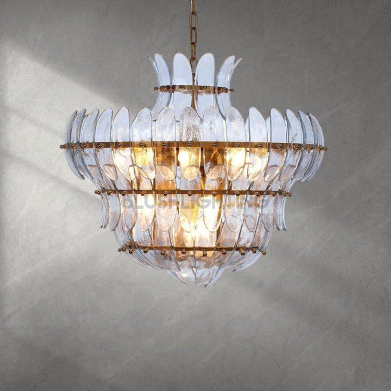 Arcade 10 - Light Blown Glass Chandelier - BlueBlushlighting