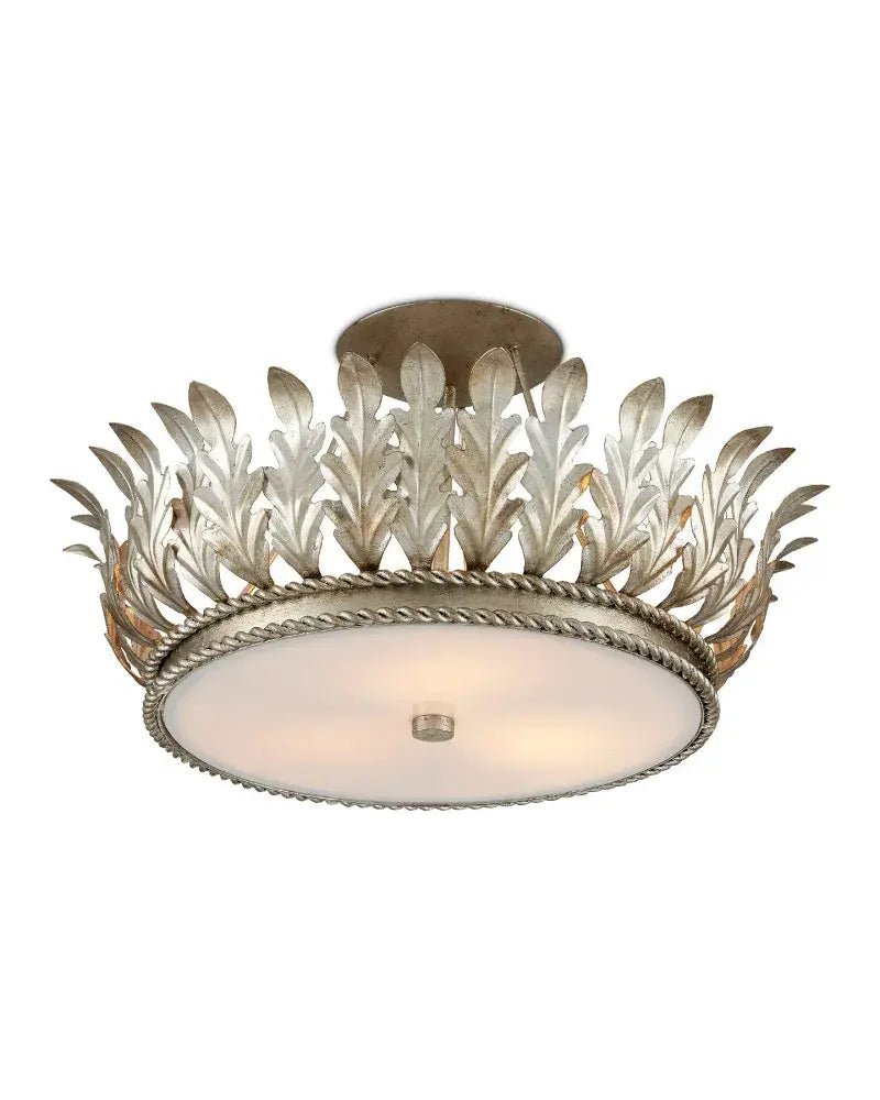 Arcadia Semi - Flush Mount Chandelier 18.5'' For living room, bed room, Foyer Entryway - Blushlighting