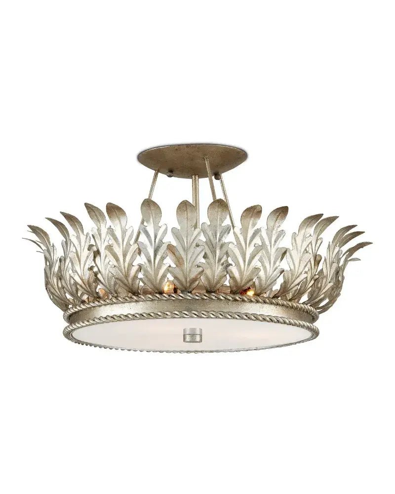 Arcadia Semi - Flush Mount Chandelier 18.5'' For living room, bed room, Foyer Entryway - Blushlighting