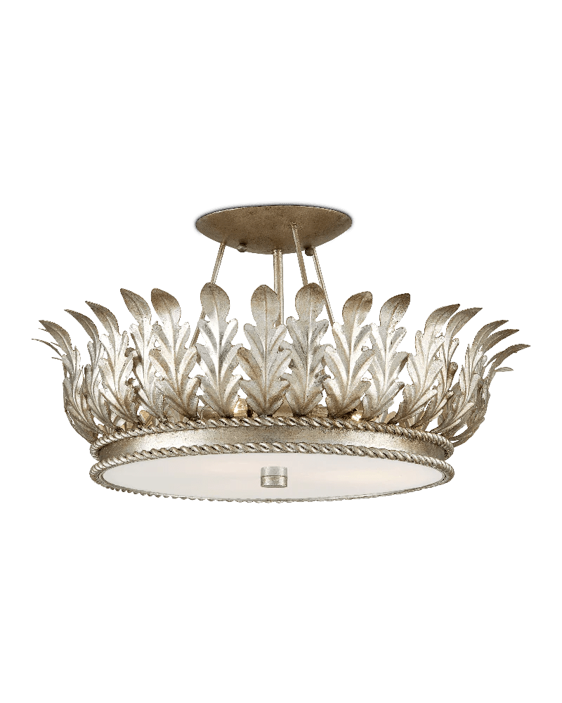 Arcadia Semi - Flush Mount Chandelier 18.5'' For living room, bed room, Foyer Entryway - Blushlighting